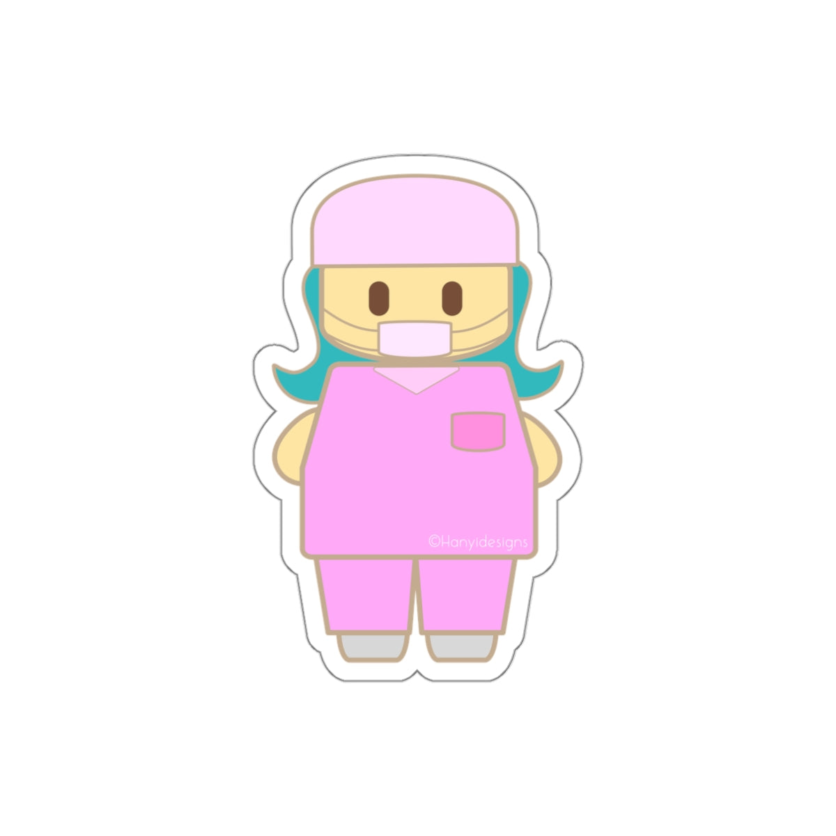 Die-Cut Stickers Maicey Scrub Life Nurse Costume Design