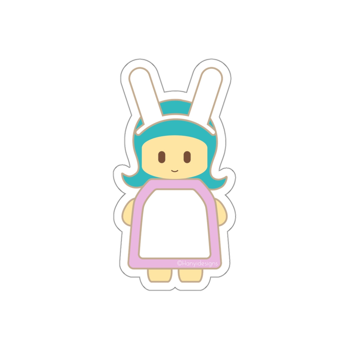 Die-Cut Stickers Maicey Easter Bunny Costume Design