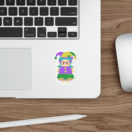 Die-Cut Stickers - Maicey Mardi Gras Costume Design